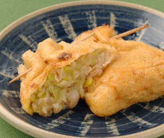 【2nd Place Recipe Contest】 Leek and Shuto Stir-fry stuffed in Kinchaku