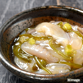 Wasabi Octopus with Mekabu Seaweed