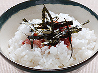 Shuto with mayonnaise and rice